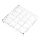 DOITOOL Transparente Acryl Ausstellungsbox für Muscheln mit 16 Fächern