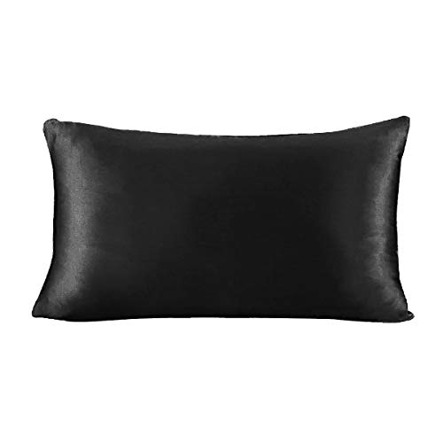 SILKMONDO シルク 枕カバー シルク100% 両面シルクタイプ 美肌 美髪 保湿 まくらカバー ホテル品質 寝癖防止 洗濯可能 silkpillow黒