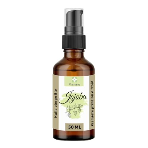 FLORESSE® - Huile Végétale - Bio - 100% pure et naturelle - 50 ml (50ML, JOJOBA)
