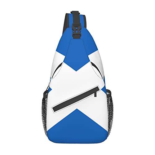 Mochila bandolera unisex con bandera escocesa miniatura 2