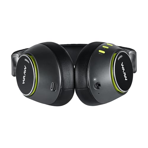 WAAW by ALOK Fone de Ouvido SENSE 210 Bluetooth Over Ear com Conectividade P2 e Bateria de Até 40 Ho