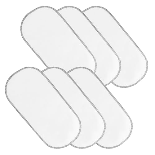 Lot de 6 Matelas à Langer Portables en Pur Coton imperméable, Alèses pour Bébé Douces et Étanches pour Table à Langer (30 x 60 cm)