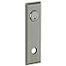 Baldwin R035060IDM Satin Brass and Brown Individual 9.4" Height Square Dummy Rosette