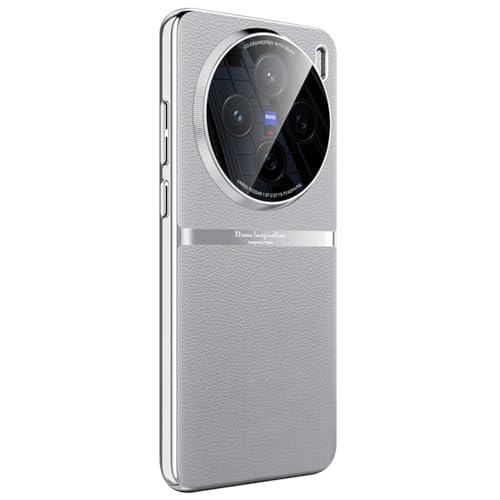 Image of for vivo X200 5G Case PU Leather + Acrylic + PC Shockproof Phone Cover - Grey