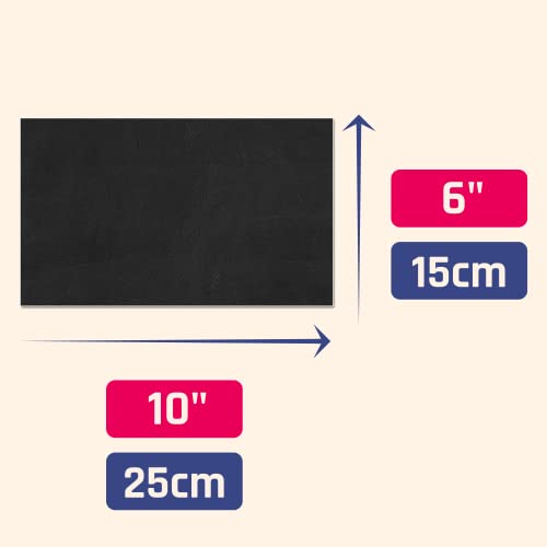 20 Blatt - Tafelaufkleber zum Beschriften Groß, Tafeletiketten Tafelfolie Etiketten Selbstklebend Wasserdicht - 250 x 150 mm