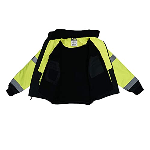 Image of Radians SJ110B Class 3 Two-in-One High Visibility Bomber Safety Jacket, Green, 2XL