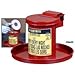 Justrite 09400 Bench Top Solvent Oily Waste Can 0.45 Gallon (1.70 Liters) Red