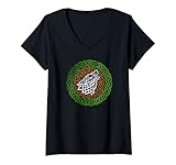 Photo Gallery donna ireland celtic knotwork design ornament wolf original celtic maglietta con collo a v Photo Gallery donna ireland celtic knotwork design ornament wolf original celtic maglietta con collo a v
