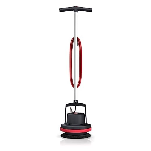 Hoover Commercial Orbiter Hard Floor Cleaner Machine, Multi-Purpose Hardwood Wood Laminate Carpet Tile Concrete Grout Marble Floor Cleaning, CH80100, Black