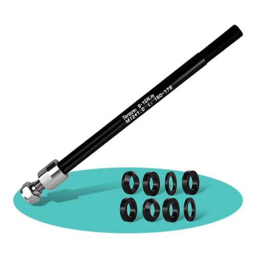 MJFENDAI Steckachse Adapter M12 164-174 mm Steckachse mit Fahrrad Achsadapter Fahrradanhänger Steckachse Einstellbare Schaftlänge mit den meisten Fahrradanhänger kupplungen
