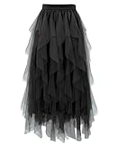 Material: This women's fairy tiered tulle skirts are made of high quality soft tulle, with a lightweight and soft lining, elastic waistband provides a stretchy, comfortable fit Size: Please refer to the size chart before ordering. Waist S: 25.1-29.1 ...