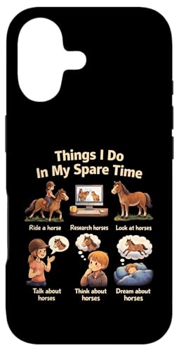 Things I Do In My Spare Time Ride A Horse Funny Horses �X�}�z�P�[�X iPhone 17 �p