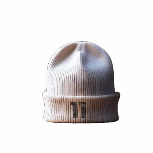 11 Number Cuffed Beanie bonnet blanc tricoté vêtement chaud hiver
