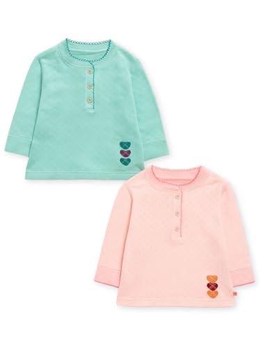 Image of TuddyBuddy 100% Cotton Full Sleeves Half Sleeves Baby Girl's Top Cum T-Shirt for Summer