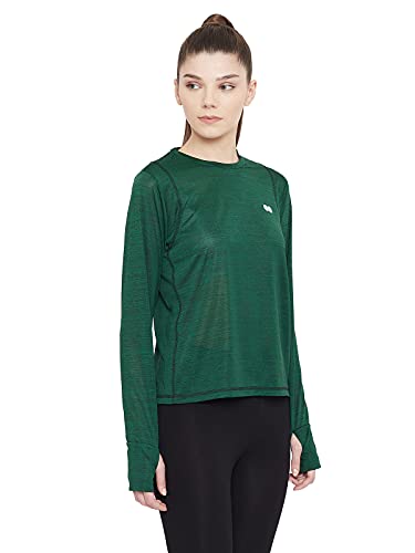 Image of Clovia Women's Activewear Full Sleeve Thumb Hole T-Shirt