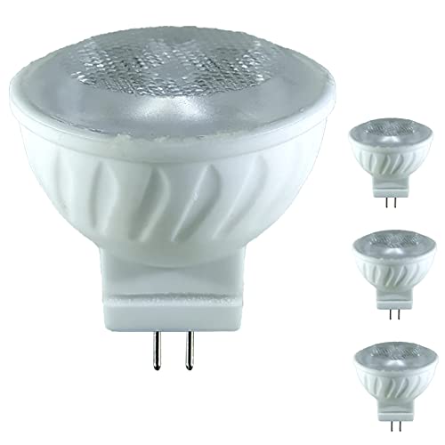 LED ATOMANT Pack 4x Bombilla LED MR11 12V. Color Blanco Neutro (4500K). 350 Lumenes. GU4 Equivalente a Halogeno de 35W.