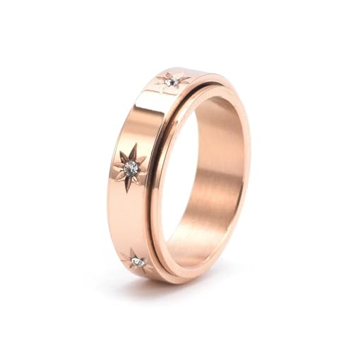 Alliance de mariage avec anneaux de couple rotatifs et bijoux en zirconia pour homme femme