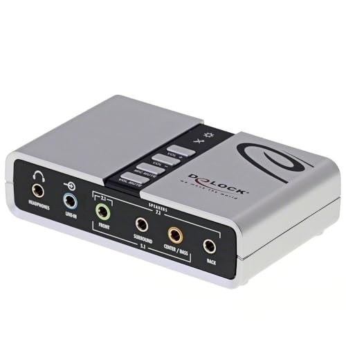 DeLOCK 61803 Carte Son Externe Surround Ordinateur Portable Entrée Ligne
