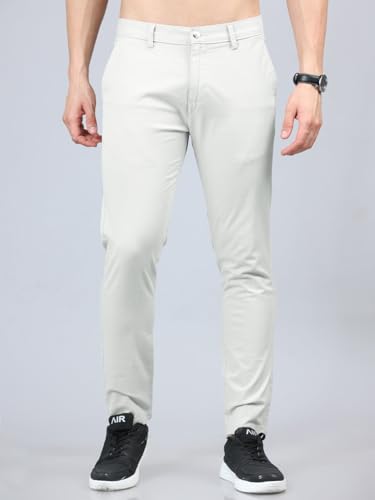 Image of Jack and Jini Men Casual Stretchable Cotton Pants | Chinos | Trousers (Regular Fit)
