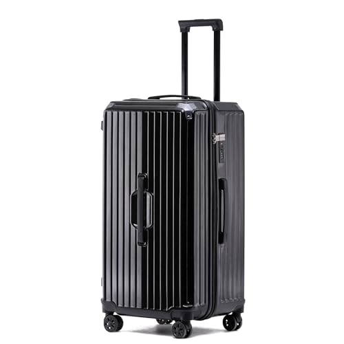 BEITH Hardside Luggage with Cup Holder, BS2308 Large Zipper Suitcase with 5 Silent TPU Wheels, 3:7 Partition, 360° Double Spinner, ABS+PC Box Shell, TSA Lock, Dry, Wet Separation Space