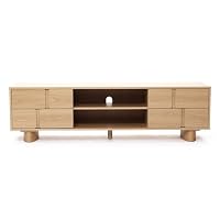 Hometopia TV-Lowboard 160 cm in Eichenoptik mit 3D-Front – Ansicht 9