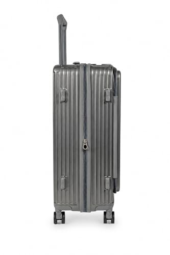 Vuelto Valise Soute Moyenne 65 cm – Bagage Rigide et Résistant en ABS avec Serrure TSA – Port USB, Porte-Gobelet – Extensible – 4 Roues Doubles 360 Gris Anthracite – vue 5