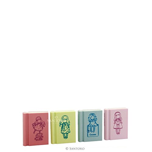 Gorjuss Set of 4 Book Erasers