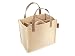 VOGO Flitz Tasche fur Getränke | Veluros-Filtz-Tasche für sechs Flaschen 1,5l Einkaufstasche | Praktische, Pflegeleichte, Multifunktionelle Tasche aus Velour, Beige