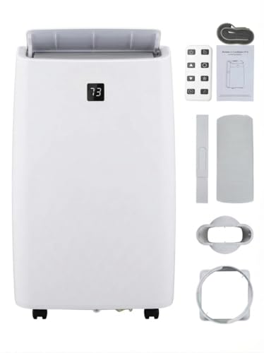 Image of 14,000 BTU Portable Air Conditioner, Portable AC Unit for Rooms up to 750 Sq.Ft., 4-in-1 Cooling Fan Dehumidifier Sleep Mode, Fast Cooling with 24H Timer, Remote Control, for Home