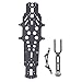 SPYMINNPOO RC Chassis Plate, Carbon Fiber CNC Machining Chassis Plate Compatible with YD2-Z RC Racing Car Sportinggoods Body Parts(Black£©