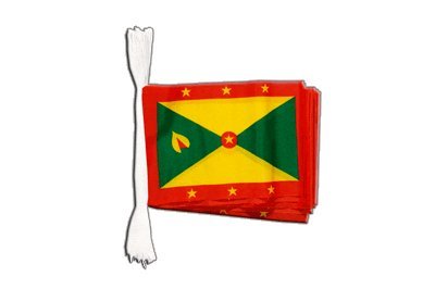Guirlande drapeau Grenade 5,9 m pour pavoiser un stand culturel ou une salle