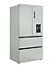 TESLA French 3 Door Fridge Freezer – 318L Fridge / 221L Freezer Capacity, Freestanding Stainless Steel, E Energy, No Frost, Non Plumbed, Multi Airflow, Door Water Dispenser & Metal Cooling (T571FRDX)