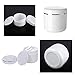 Plastic Empty Cosmetic Containers with Lid, Portable 8 Oz 250ml Refillable Make-up Face Cream Jars Case for Body Scrub Mask Lotion Storage Pot (8 Pack White)
