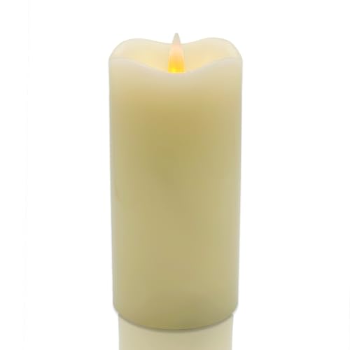 Image of Flameless LED Candles, Realistic Flickering Flame, Set of Multiple (Ivory, 6 Inch)