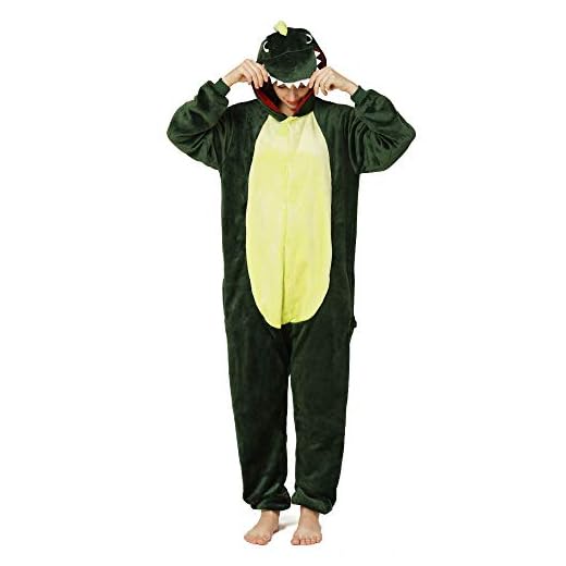 Yimidear Unisex Cálido Pijamas para Adultos Cosplay Animales de Vestuario Ropa de Dormir Halloween y Navidad