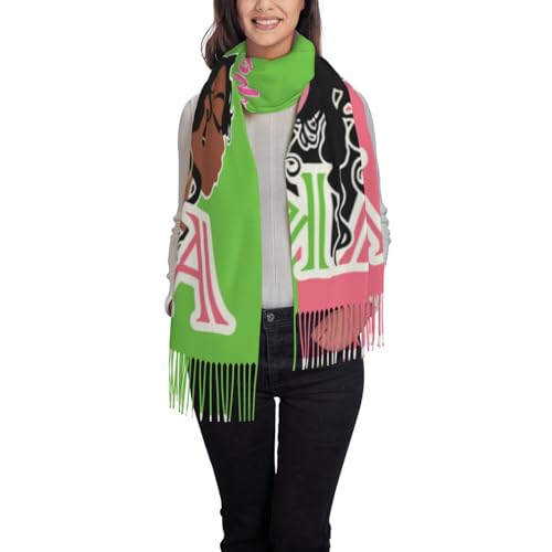 Aka Scarf Sorority Gifts For Women'S Scarf Super Soft Wrap For Long Large Warm With Tassel3
