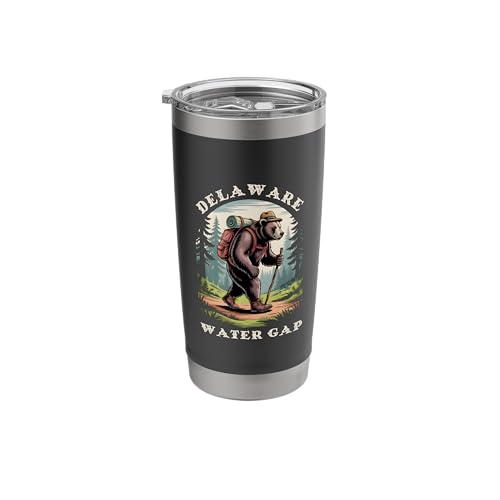 Delaware Water Gap, Pennsylvania PA Mountains Hiking Bear Stainless Steel Insulated Tumbler