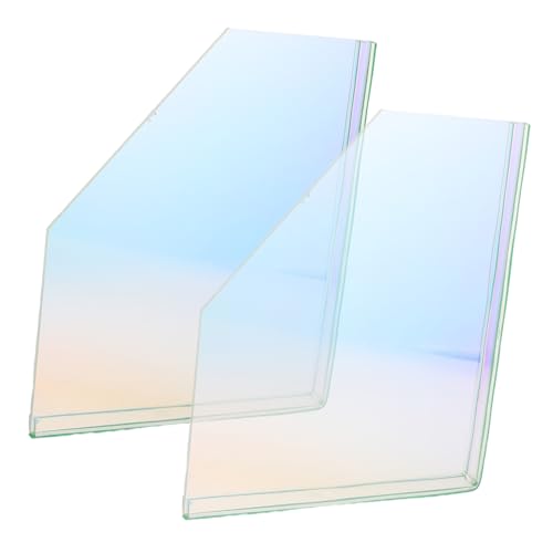 HOLIDYOYO 1Pair Acrylic Shower Self Adhesive Corner Protector for Bathtubs Sinks Quick Installation Durable Splash Screens for Bathing and Washing Areas