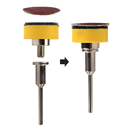 Gasea 100pcs 1 Inch/25mm Sanding Discs Pad with 1/8” Shank Backing Pads Plate Holder Kit - Image 4