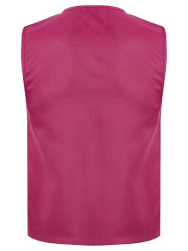 Kids Front Zipper Volunteer Waistcoat Girls Boys Volunteers Activities Vest Tank Top with Side Pockets2