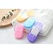 KUYYFDS Disposable Ppaper Soap Portable Mini Soap Case 20 Sheets Travel Washing Hand Bath Toiletry Paper Soap Sheets for Outdoor Camping Hiking Random Color Indoor Outdoor Sport Accessory