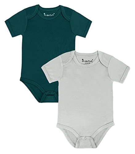 Image of Jimonda Baby Bodysuits Rayon from Bamboo Short Sleeve Baby Boys Girls Rompers Soft Outfits Newborn Clothes