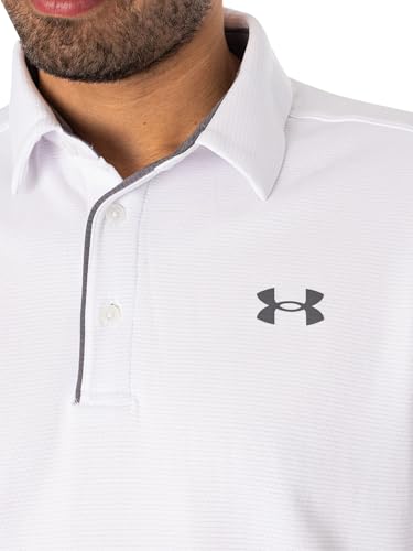 Image of Under Armour Men's Polyester Solid Tech Polo | T-Shirt | 1290140-001