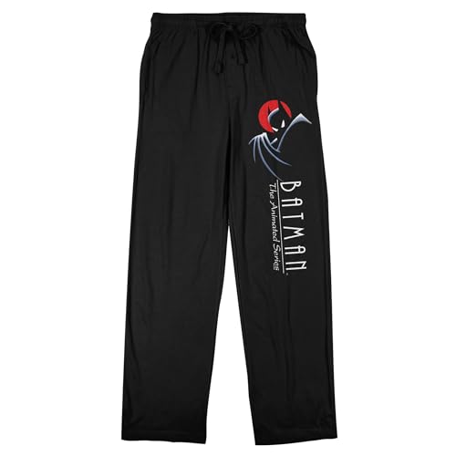 Batman Animated Series Caped Crusader Men's Black Sleep Pants