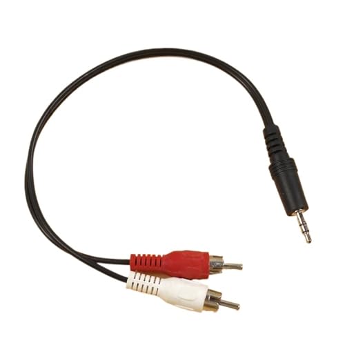 Cable Auxiliar 3.5mm a 2 RCA Stereo Y Splitter miniatura 6