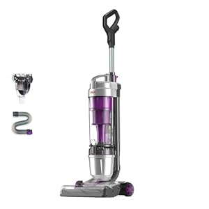 Vax Air Stretch Pet Max Corded Upright Bagless Vacuum Cleaner, Lightweight, Handheld Tool Attachments for Pet Hair, Car, Upholstery, Bed, Mattress, Home cleaning, 820W, 4.9kg, Purple, U85-AS-Pme