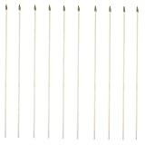 Hemobllo 10stücke Holzfahnenmast Für Handfahne Aus Naturholz Robust Einfach Zu Montieren Verwenden Für Party Sport Und Feste Geeignet