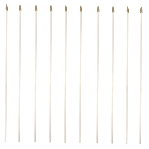 Hemobllo 10stücke Holzfahnenmast Für Handfahne Aus Naturholz Robust Einfach Zu Montieren Verwenden Für Party Sport Und Feste Geeignet