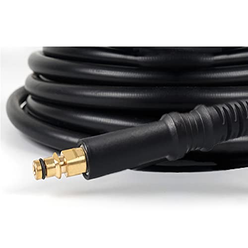 Aim Tools High Pressure Washer Gun Compatible with Karcher Pressure Washers + 5M Hose with Brass Quick Connect Fittings + Rotating Turbo Nozzle + Adjustable Spray Nozzle + Quick Connect Adapter