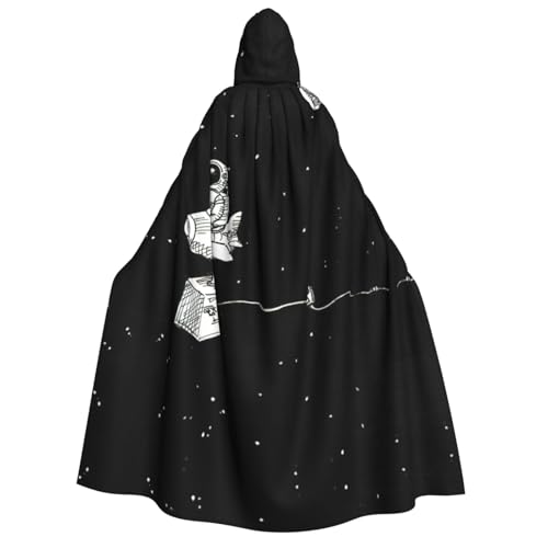 Costume de sorcière galaxie et cape à capuche pour cosplay de corbeau